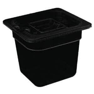 Vogue Black Polycarbonate - GN 1/6 65mm