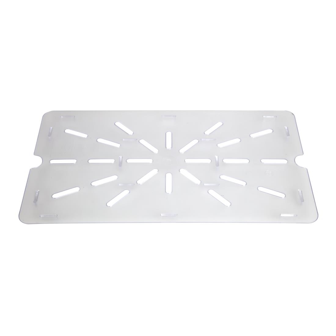 Vogue Clear Polycarbonate Drainer Plate - GN 1/1