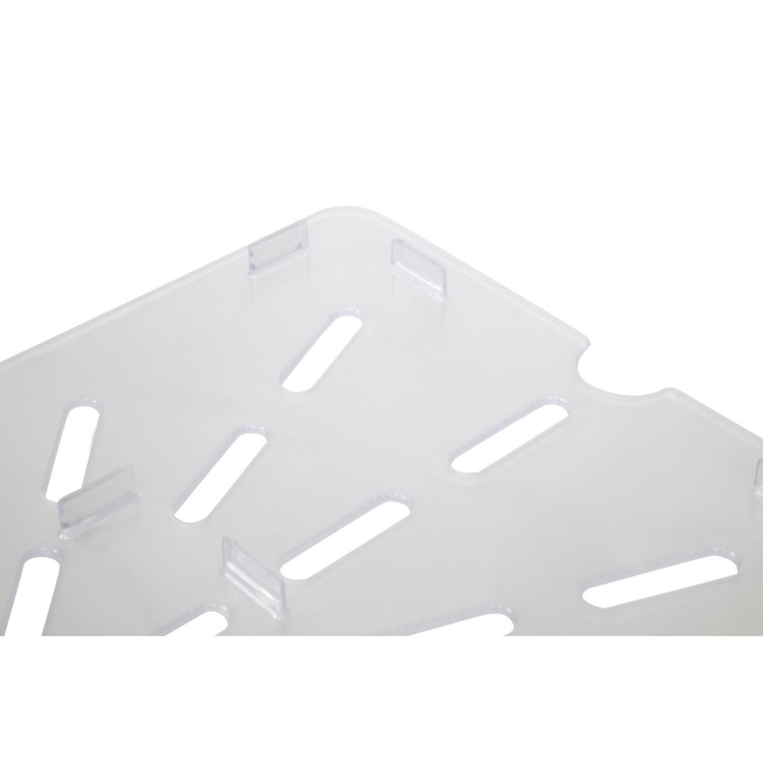Vogue Clear Polycarbonate Drainer Plate - GN 1/1 - Image 4