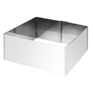 "Vogue Mousse Square St/St - 80x80x35mm 3x3x1 1/4"""