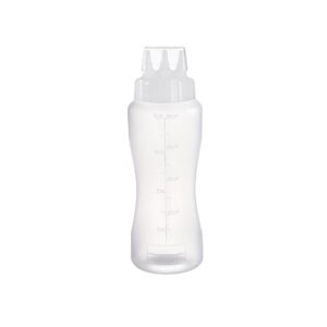 Araven Squeeze Sauce Bottle 3 Nozzles White - 50cl