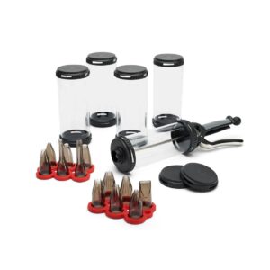 De Buyer Le Tube Pro Set for Chefs (4 Container & 12 Nozzles)