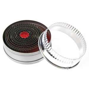 "Vogue Round Fluted Cutters - 100mm 4"" (11 Piece)"