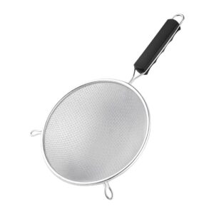 "Vogue Double Mesh Sieve Black Handle - 200mm 8"""