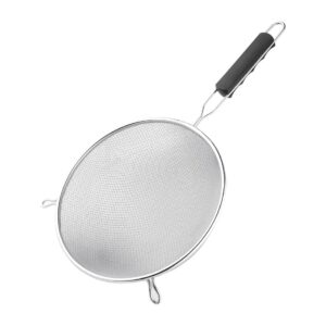 "Vogue Double Mesh Sieve Black Handle - 240mm 9 1/2"""
