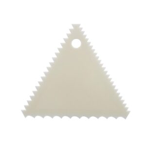 Schneider Triangle Cream Scraper Ivory with Comb - 105x105x105mm