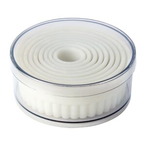 Schneider Set of Round Serrated Pastry Cutters Up To + 160degC
