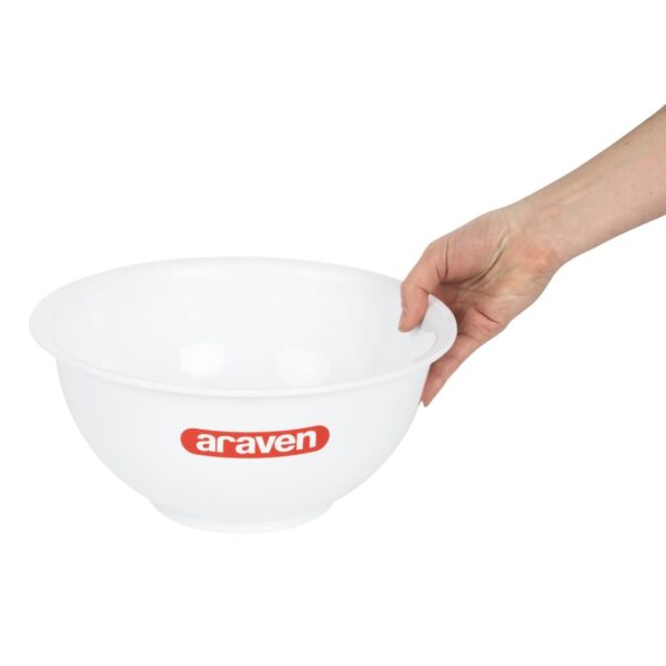 Araven White Mixing Bowl - 4.5Ltr 28cm - Image 6